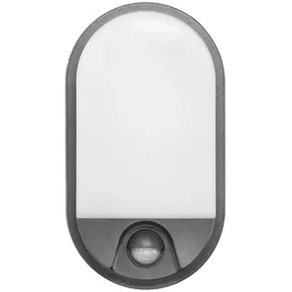 Adviti Nefryt Modern 15W Aussenlampe mit Bewegungsmelder 110lm 4000K, Wei IP54 Grau - Grau