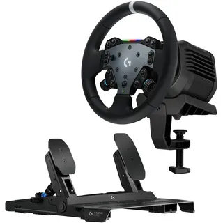 Logitech G RS50 RS50 Pedalsystem: Set für simulierten 4-teiligen Lauf - RS50-Lenkradbasis mit 8 Nm Direktübertragung, RS Hub
