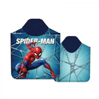 Kk Spiderman Kinder Hoody Towel aus Baumwolle Badeponcho mit Kapuze,