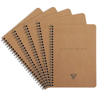 Clairefontaine Notizbuch Flying Spirit A5 liniert Braun