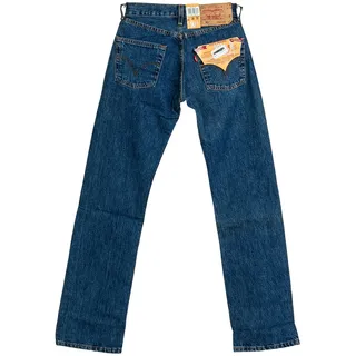 Levi's Jeans Hose Dunkelblau Straight Leg 501 Herren W26 L32 Levis Jeanshose