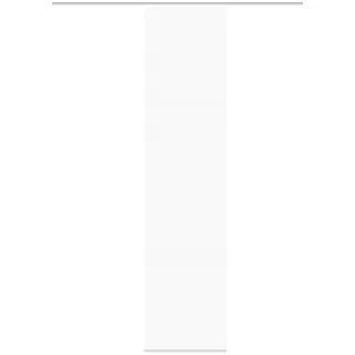 VISION S 4er-Set Schiebegardine ROM halbtransparent Bambusoptik 260x60 cm, Farbe:weiß
