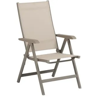 Kettler Basic Plus Klappsessel verstellbar Aluminium/Outdoorgewebe Taupe