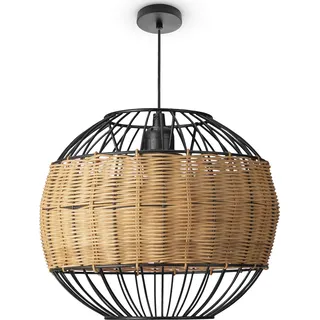 Paco Home PUGLO 1-flg. 30 cm rund schwarz
