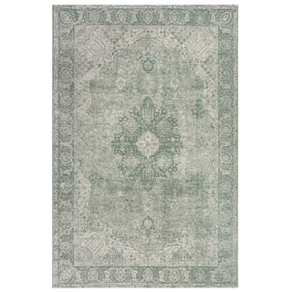 Teppich Vielseitiger Vintage Teppich COQUET TARA - Einzigartiger Charme, KADIMA DESIGN, Rechteckig grün Rechteckig - 200 cm x 290 cm