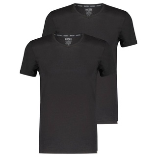 Diesel T-Shirt Herren T-Shirt UMTEE-MICHAEL 2er-Pack (1-tlg) schwarz XXL