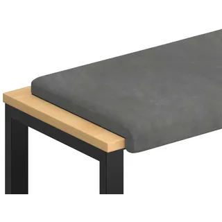 vidaXL Bankkissen Samt 35 x 35 cm Dunkelgrau