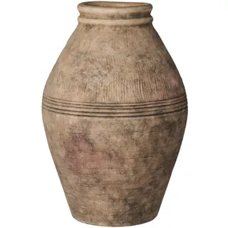 IB Laursen Bodenvase Selene aus Terrakotta | Handbemalte Struktur, 41 cm, Ø 28,5 cm