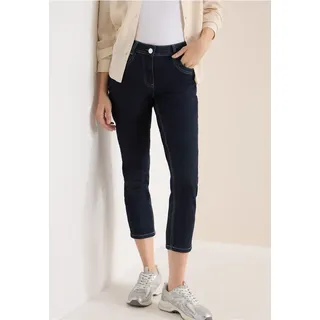 CECIL 7/8 Mid Waist Slim Leg Jeans im Casual Fit - Blau