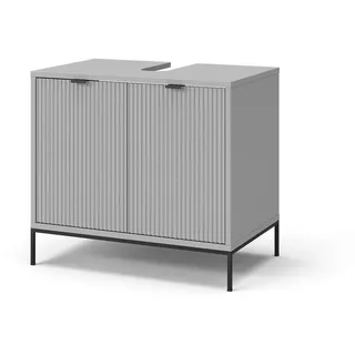 Vicco Waschbeckenunterschrank Eliza Grau 70 x 63 cm mit 2 Türen