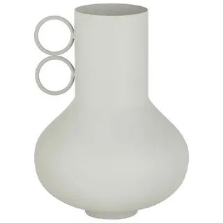 BLOMUS Vase -LOHA- aus Metall | Dekovase in Farbe Moonbeam Beige | Größe S ⌀20 x 15H cm | Ideal für Trocken- oder Plastikbumen