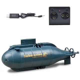 MechEdu Mini RC U-Boot, 6CH Mini Funkgesteuertes Simulations-Atom-U-Boot, Perfekt Für Den Einsatz In Badewannen, Aquarien, Teichen(Blau)