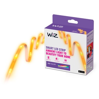 WiZ Tunable White & Color LED Strip, 4m, Type-C, 16 Mio. Farben, smarte Steuerung per App/Stimme über WLAN