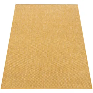 KADIMA DESIGN Unifarben Kurzflorteppich 80 x 150 cm Gelb