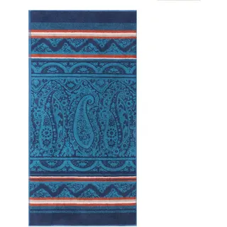 Bassetti Handtuch Imperia, Dunkelblau, Textil, 50x100 cm, Badtextilien, Handtücher