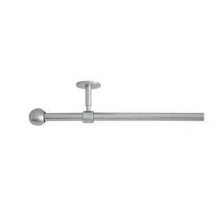 Buchheister Vorhangstange Cap 2-läufig Ø 33 mm 286 cm Silber/Grau