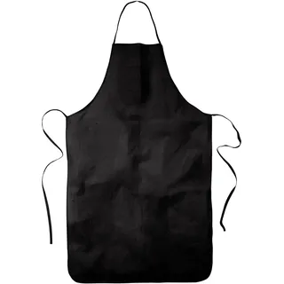 TEXXILLA Latzschürze aus 100% Baumwolle mit stabiler Nackenschlaufe Größe: ca. 70 x 95 cm, schwarz