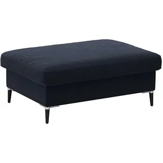 FLEXLUX Pouf Fiore, Kaltschaum, Füße Alu+schwarz blau
