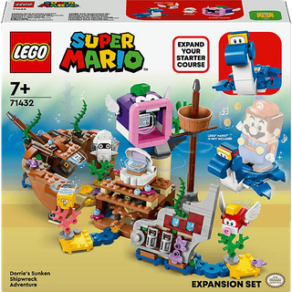 LEGO Super Mario 71432 Dorrie und das versunkene Schiff – Erweiterungsset Bausatz, Mehrfarbig