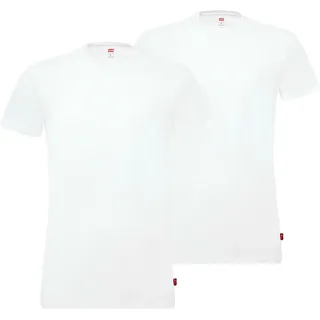 Levi's Herren T-Shirts, 2er Pack - Rundhals, Kurzarm, einfarbig Weiß XL