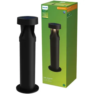 Philips Sockelleuchte Kunststoff 40,3 cm Solar schwarz