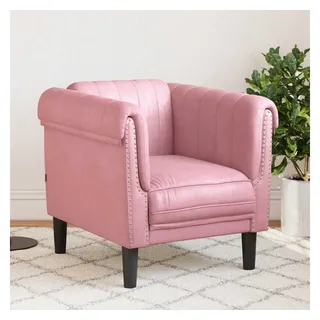 vidaXL Sessel vidaXL 57 x 77 x 0 cm Rosa Samt