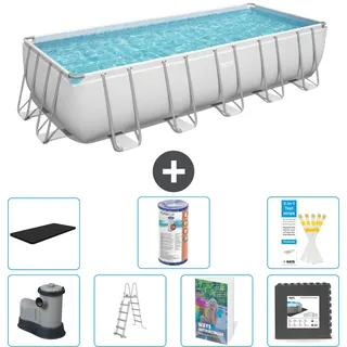 Bestway Power Steel Rechteckig - 640x274x132 Cm - 8-teilig  S563