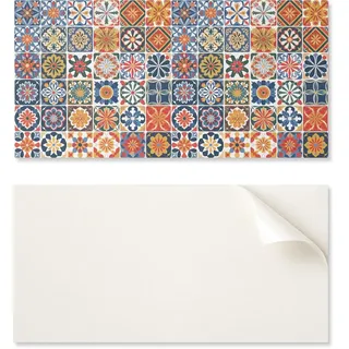 Selbstklebende Paneele Mit Grafiken Für Esszimmer, Pvc, 120 X 60 Cm, Mosaikfliesenmuster