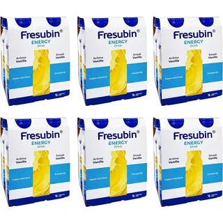 Fresubin ENERGY Drink Vanille| Trinknahrung hochkalorischer Energy Drink Vanille 6x4x200ml Trinkflasche