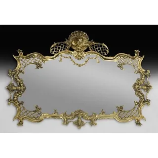 Casa Padrino Luxus Barock Bronze Spiegel Gold 110 cm - Barock Möbel