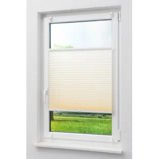 LYSEL® Plissee Krepp Klemmen Beige, blickdicht, HxB 130x100cm beige