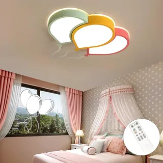 PANNN Moderne Kreative LED Deckenleuchte Kinder Bunte Ballon Kinderzimmer Lampe 36W 220V 2700K-6500K Dimmbar Flush Mount Deckenlampe Für Kinderzimmer Kindergarten Schlafzimmer