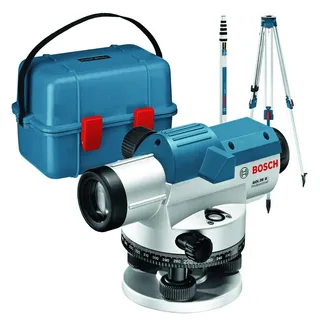 Bosch Optisches Nivelliergerät GOL 26 G mit Baustativ BT160, Messstab GR 500