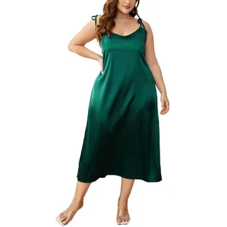 Damen Unterkleid, Spitze Lustig Ärmellos Große Größen Sleepshirt Unterrock Baumwolle Sommer Dünnes Schwarz Schlafshirt Nachthemd mit Trägern Knielang Sexy Weiche Nachtwäsche Unterkleid