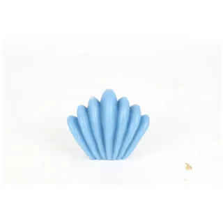 BURI Stumpenkerze 12x BURI Kerzen Muschel Stumpen Tischdekoration Teelichter Leuchten (12-tlg)
