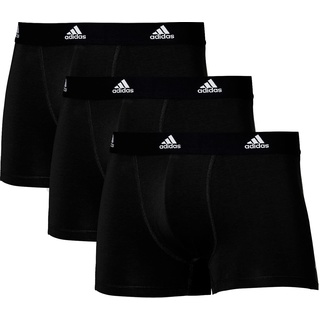 Adidas Boxershorts Herren (3er Pack) Unterhosen (Gr. S - 3XL) - bequeme Unterhosen, Schwarz 1, XXL