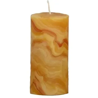 Kopschitz Kerzen 100% Bienenwachskerzen marmoriert Natur 125 x 60 mm, 1 Stück