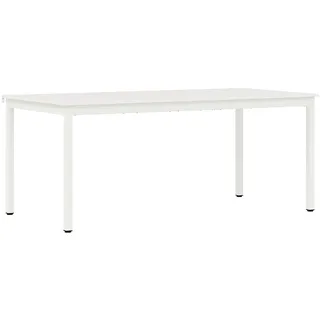 vidaXL Esstisch 180 x 75 x 90 cm weiß