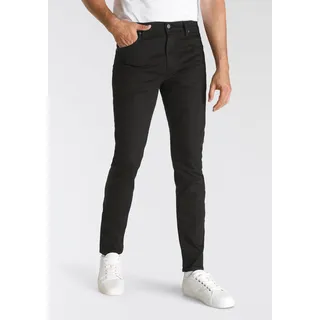Tapered-fit-Jeans LEVI'S "512 Slim Taper Fit" Gr. 34, Länge 30, schwarz (nightshine) Herren Jeans Tapered-Jeans mit Markenlabel