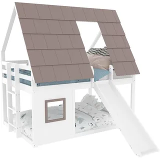 Stilvora Etagenbett, Schwarz, Holz, 140x200 cm, Kinder- & Jugendzimmer, Kindermöbel, Kinderbetten, Etagenbetten
