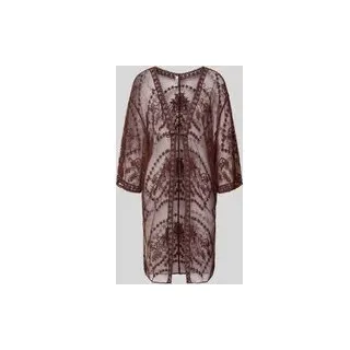 Kaftan aus Baumwoll-Mix Modell 'KARINA', Mittelbraun, 1