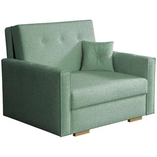 Mirjan24 Schlafsofa, Türkis, Metall, Kiefer, 1-Sitzer, Rechteckig, 103x85x100 cm, Wohnzimmer, Sofas & Couches, Schlafsofas