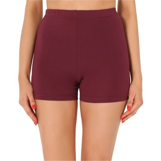 Merry Style Leggings Damen Shorts Radlerhose Unterhose kurze Hose Boxershorts MS10-358 (1-tlg) aus Baumwolle rot