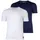 ESSENTIAL LOGOLABEL Rundhals Stretch Cotton Tinte/Weiß 2XL