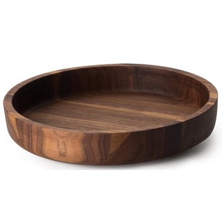 Schale CONTINENTA "Walnuss" Schüsseln Gr. Ø 25 cm, braun (holzfarben) Deko-Schale Holzschale Holzschüssel Dekoschalen Dekotabletts Walnussholz