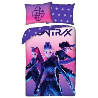 Halantex KPop Demon Hunters Wendebettwäsche Lila 140 x 200 cm + 70 x 90 cm