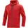 Basic Kapuzenjacke rot meliert 3XL