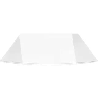 ECOfoxx Funkenschutzplatte Klarglas 120 x 130 cm Weiß
