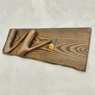 EYTVYUWPT Rustikale Holz Wandregal Massivholz, Natürliche Kante, Walnussfarbe, Länge 40‐140cm, Dicke 2.5cm, Tragfähigkeit 20kg, for Wohnzimmer Flur Café(40cm(10-14cm))