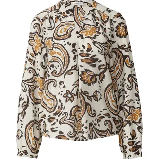 s.Oliver Langarmbluse mit All-Over-Print Weiß XS